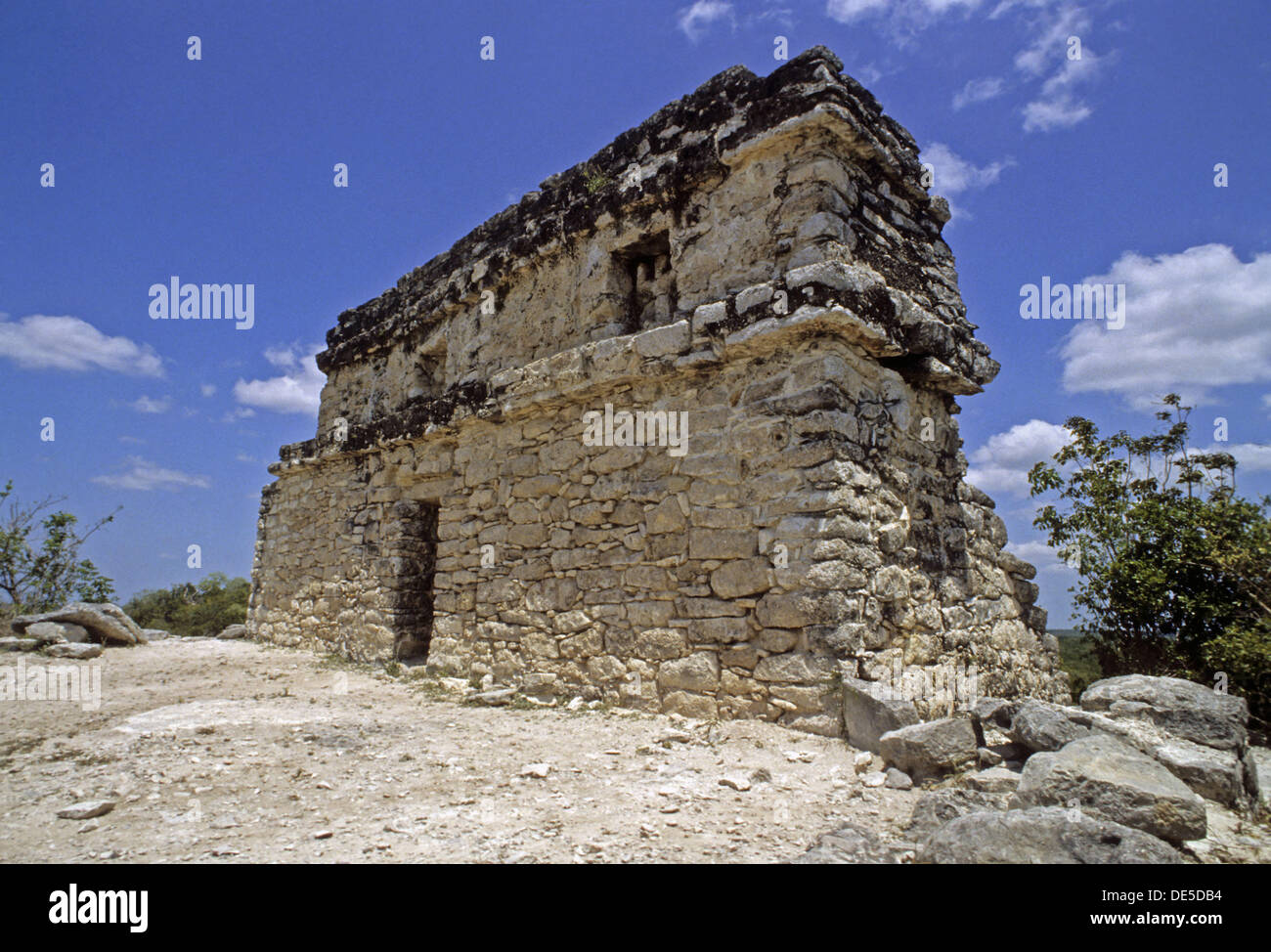 Coba, ciudad en ruinas de la civilización maya precolombina. Quintana Roo, México. Foto de stock