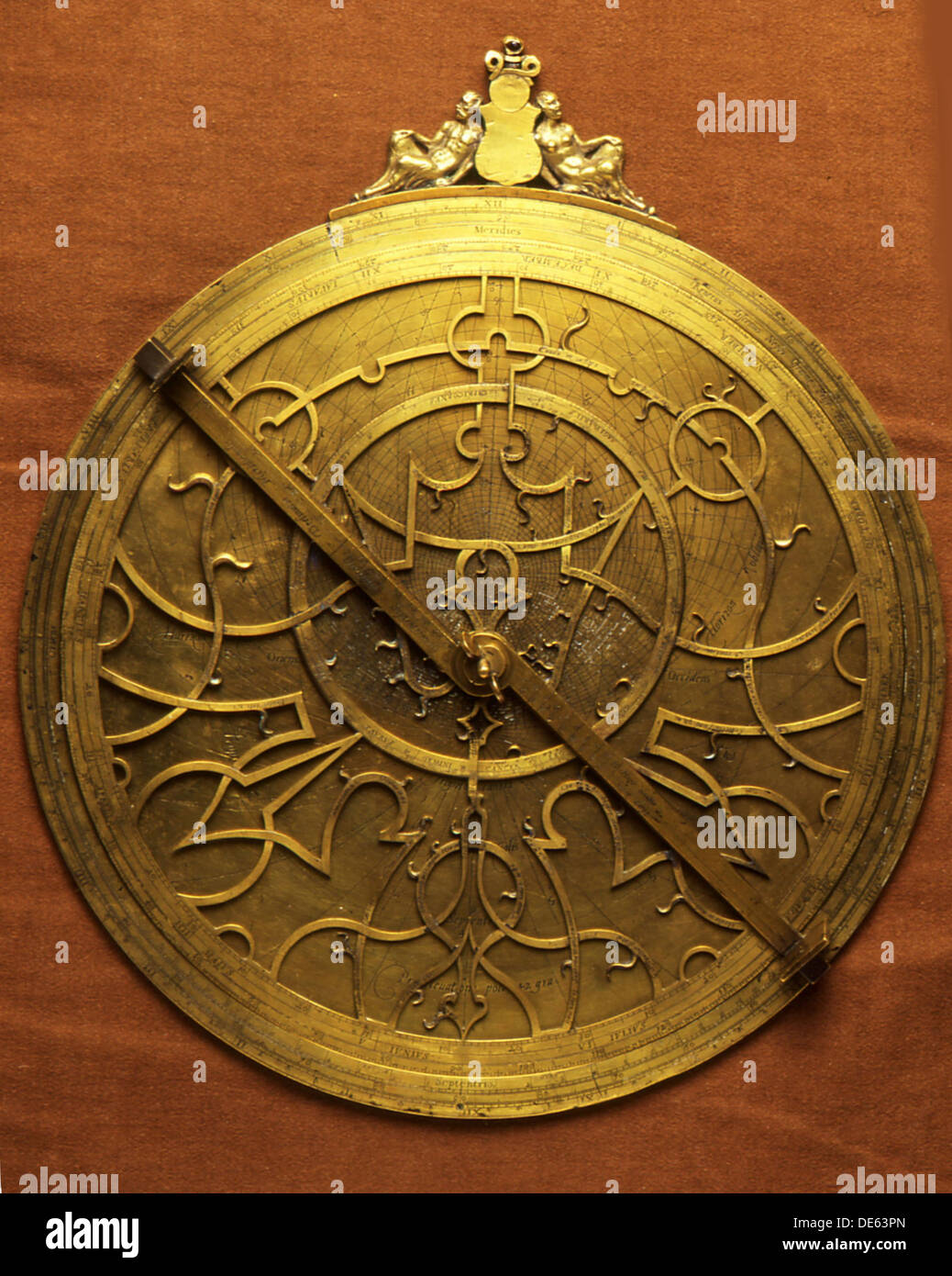Astrolabio, la segunda mitad del XVI cen.. Artista: Arsenio, Gualterus (c. 1530-c. 1580) Foto de stock