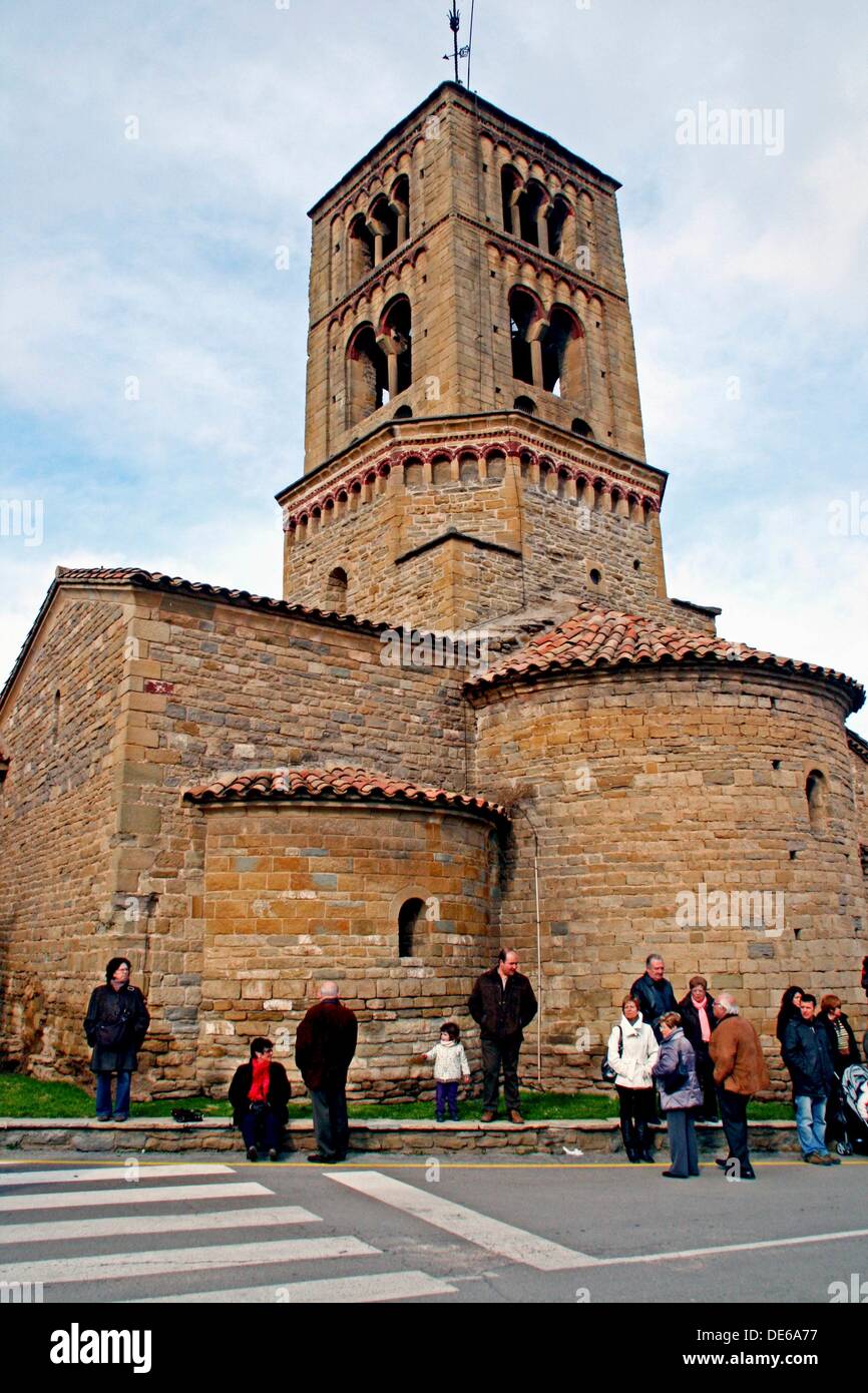 Iglesia de Santa Eugenia de Berga, románico, Cataluña, España