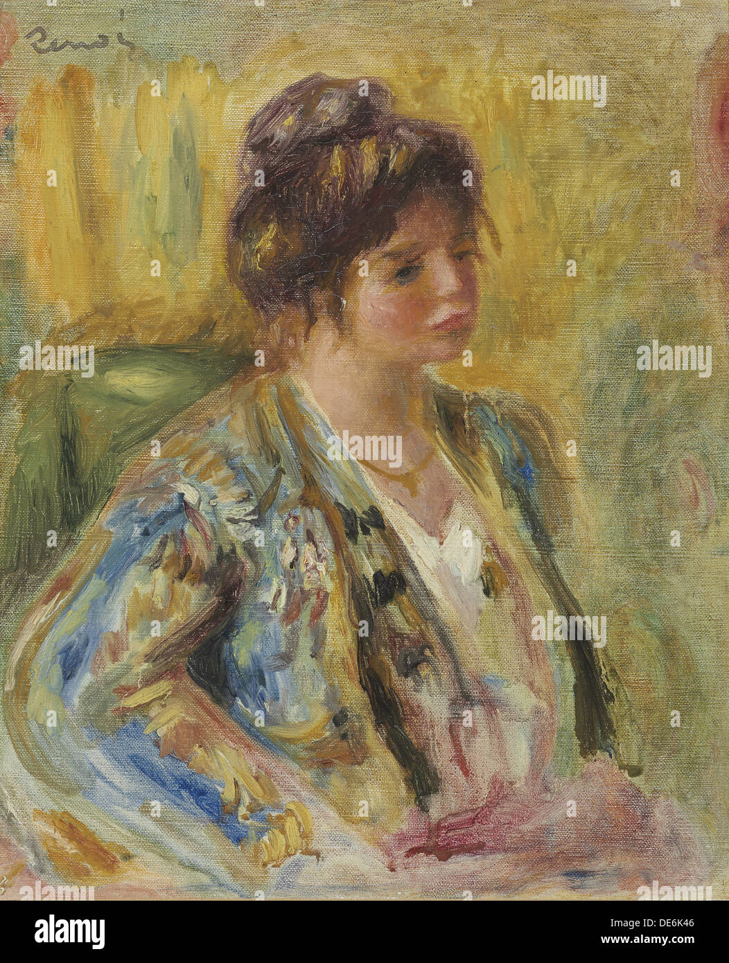 Pierre-Auguste Renoir - Jeanne Henriot (niña de un sombrero azul) 1881  Fotografía de stock - Alamy