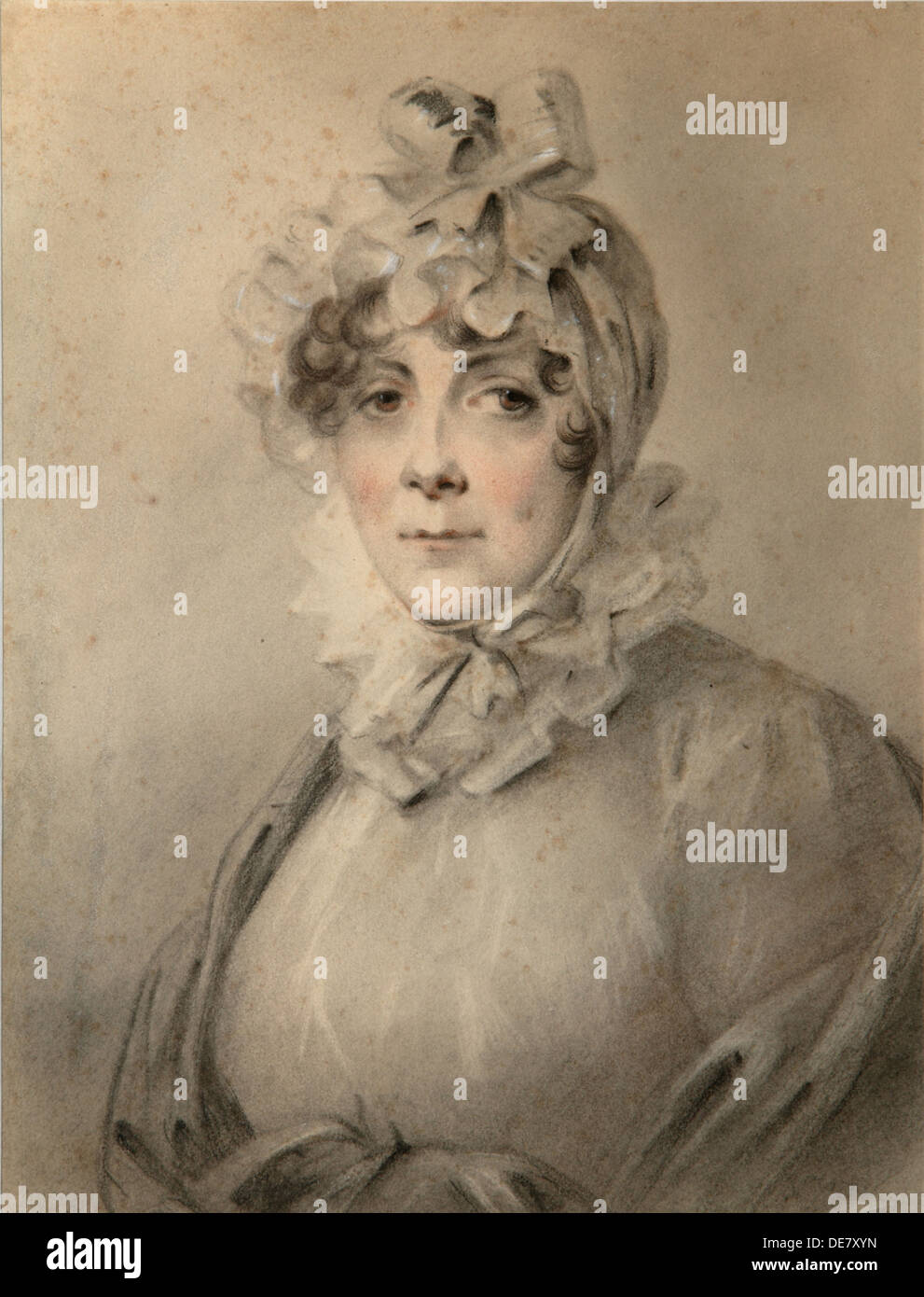Retrato de la Condesa Anastasia Nikolaevna Shcherbatova (?-1810), née Dolgorukova. Artista: Molinari, ALEXANDER (1772-1831) Foto de stock
