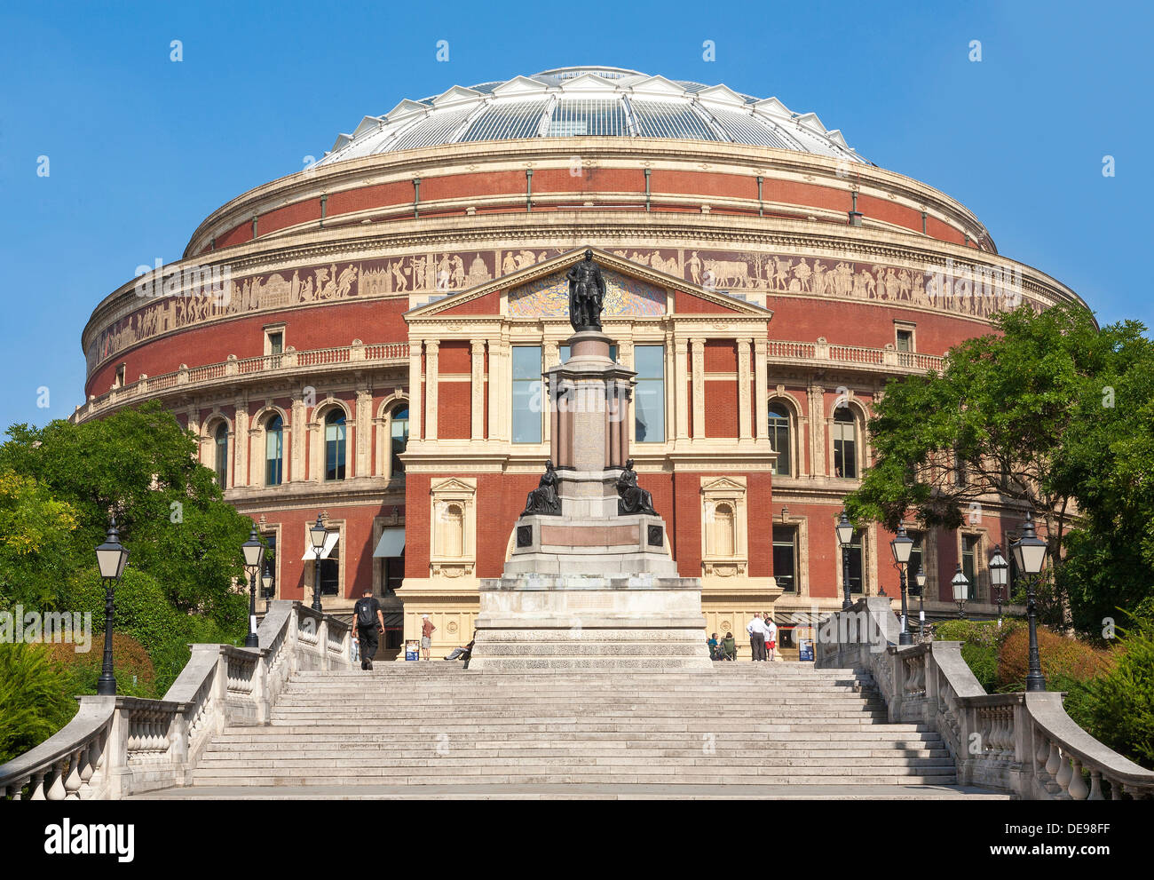 El Royal Albert Hall, Londres, Reino Unido, vista trasera de Prince Consort Road, Foto de stock