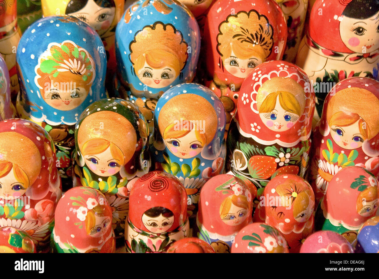 Babushka muñecas Foto de stock