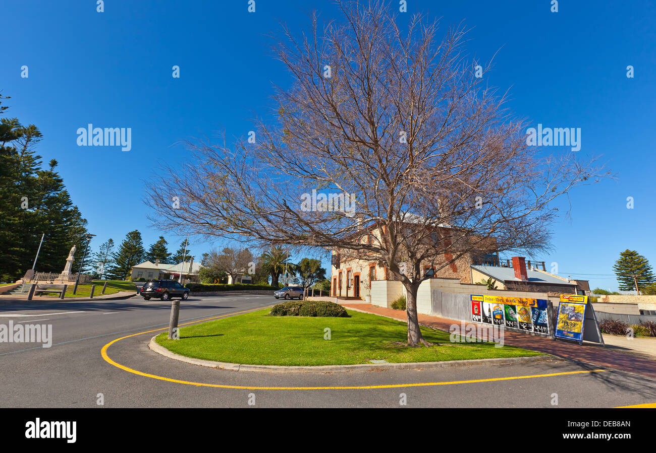 Australasian Hotel antiguo patrimonio histórico río Murray Goolwa South Australia Foto de stock