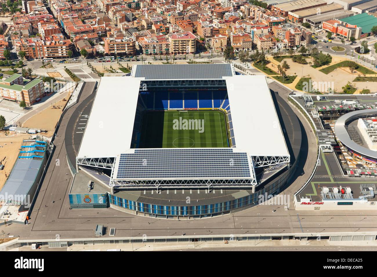 Estadio de fútbol del RCD Espanyol, Cornellà de Llobregat, provincia de Barcelona, España de stock - Alamy