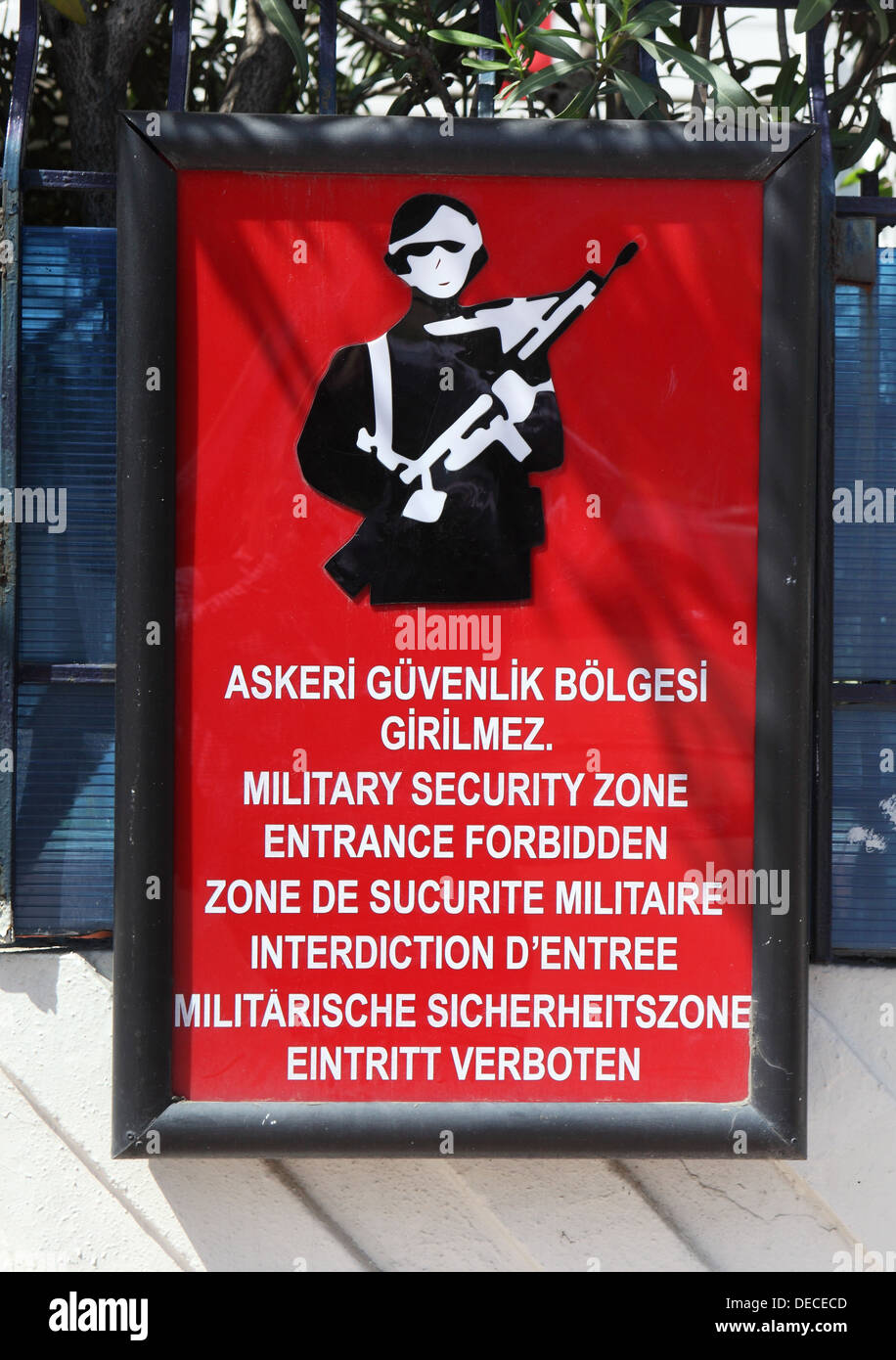 Estambul, Turquía, para firmar un militarmente custodiado edificios Foto de stock