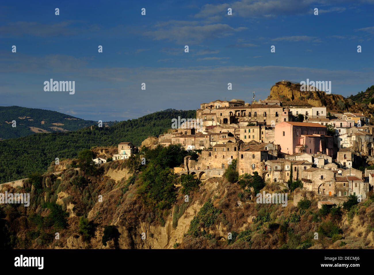 Italia, Basilicata, tursi, la antigua aldea árabe llamada rabatana Foto de stock