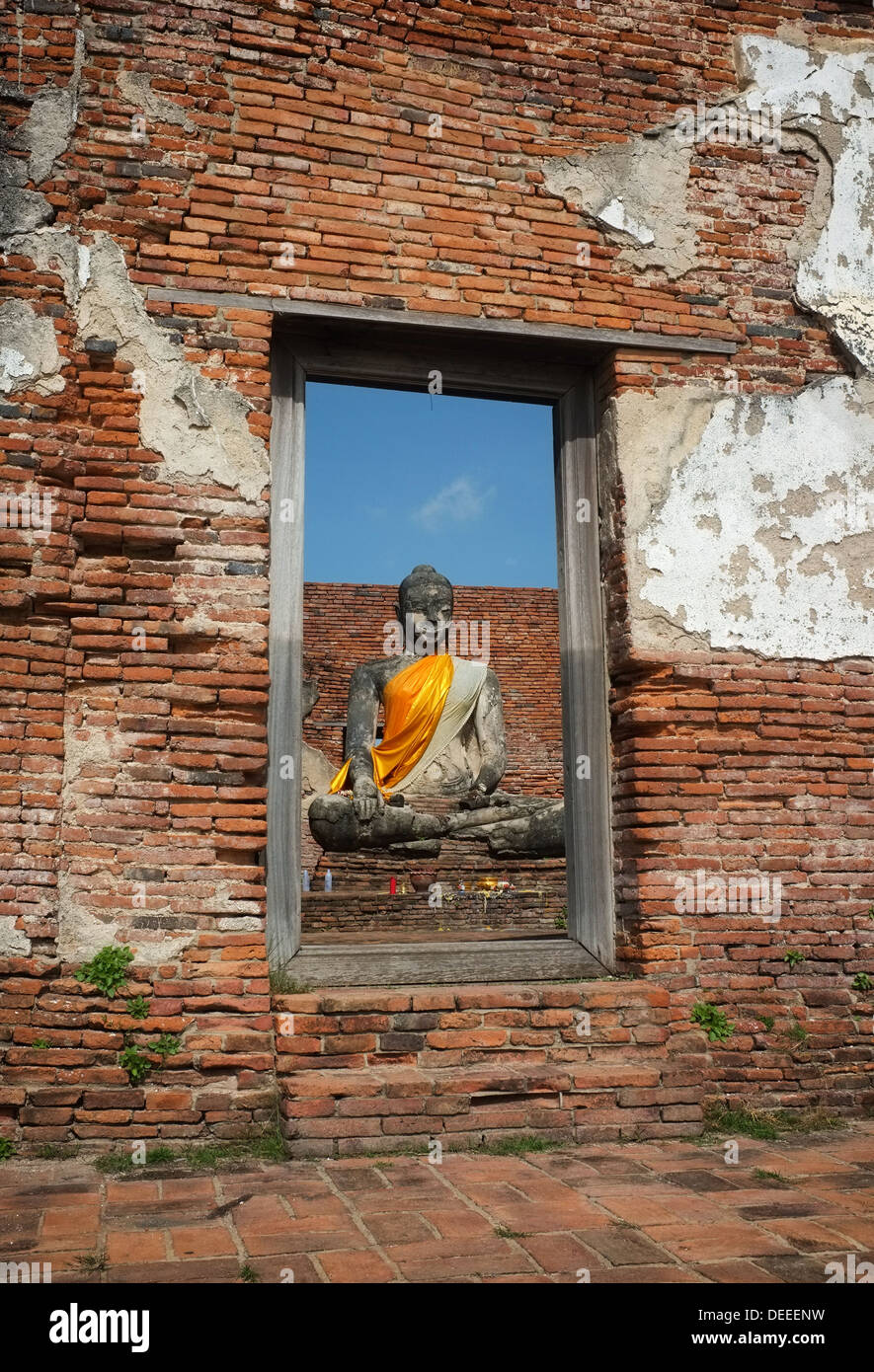 Wat Worachettharam, Ayutthaya Tailandia Foto de stock