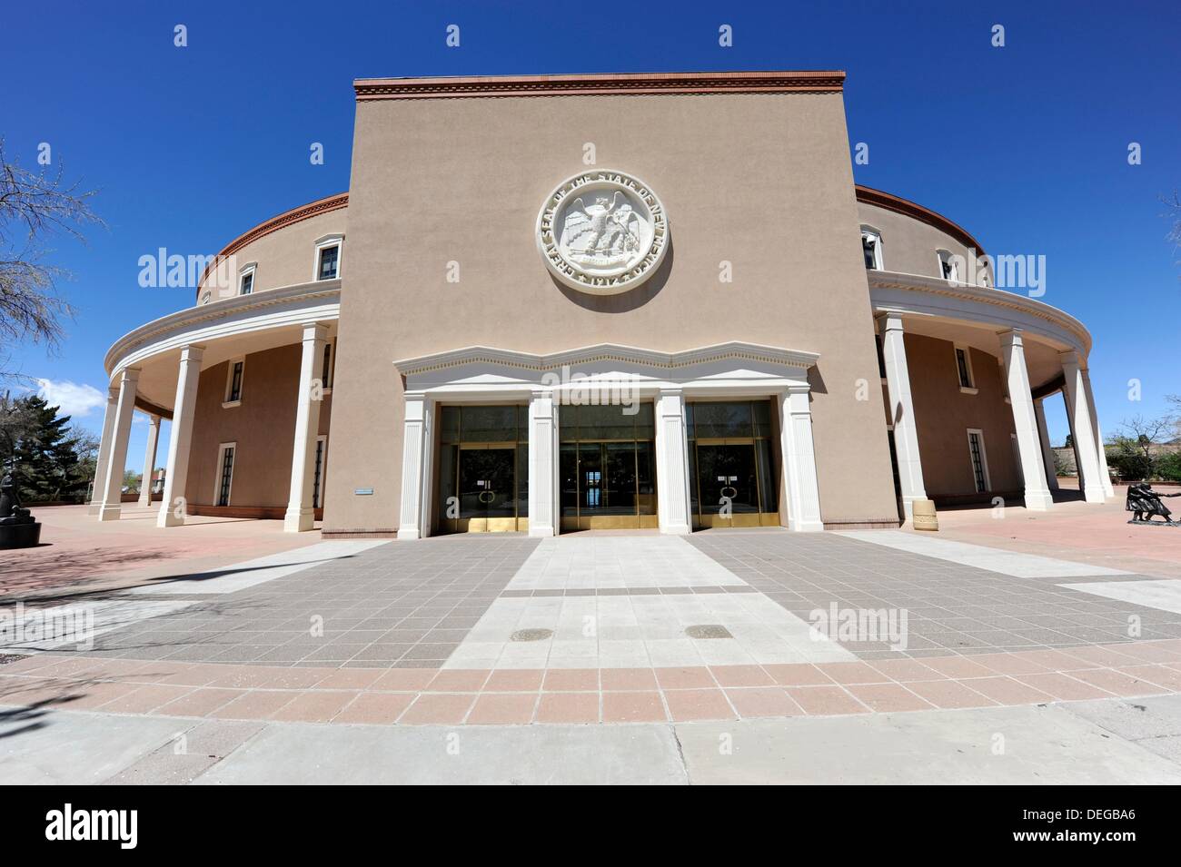 El edificio del Capitolio del Estado de Nuevo México Santa Fe Foto de stock