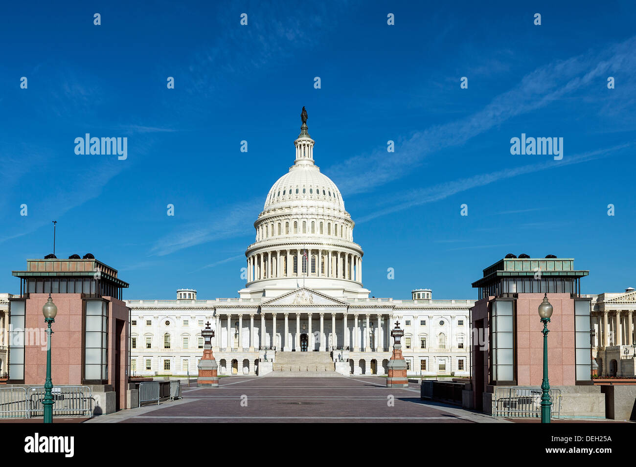 El edificio del Capitolio de los Estados Unidos, Washington D.C., EE.UU. Foto de stock