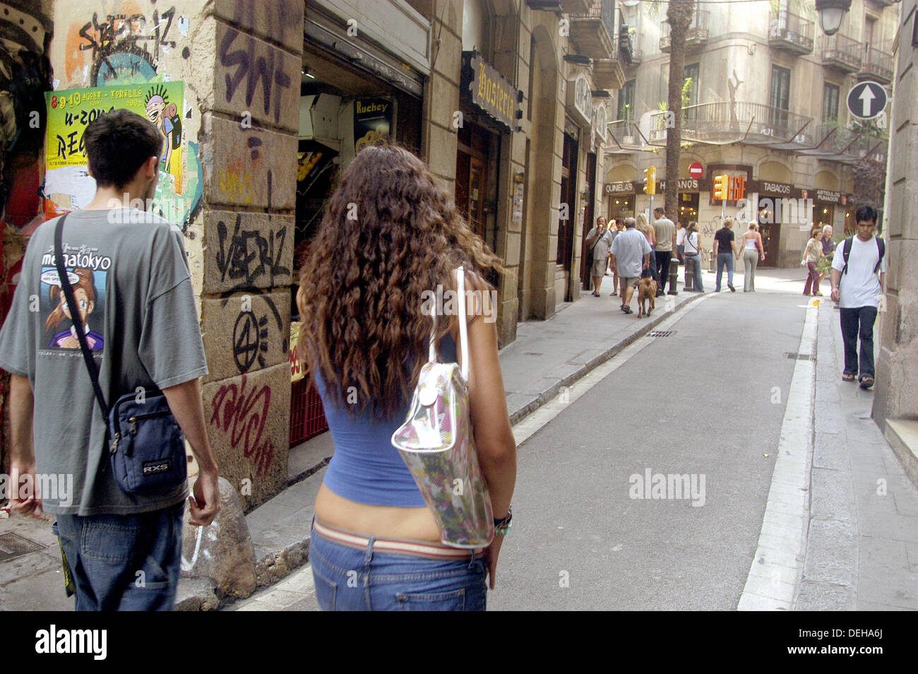 La calle Tallers. Barcelona. Cataluña. España Fotografía de stock - Alamy