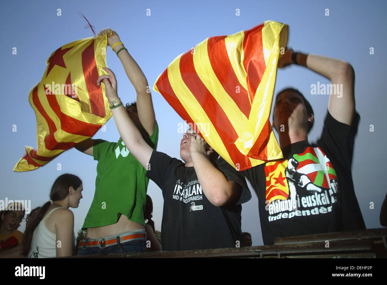 Los nacionalistas catalanes Foto de stock