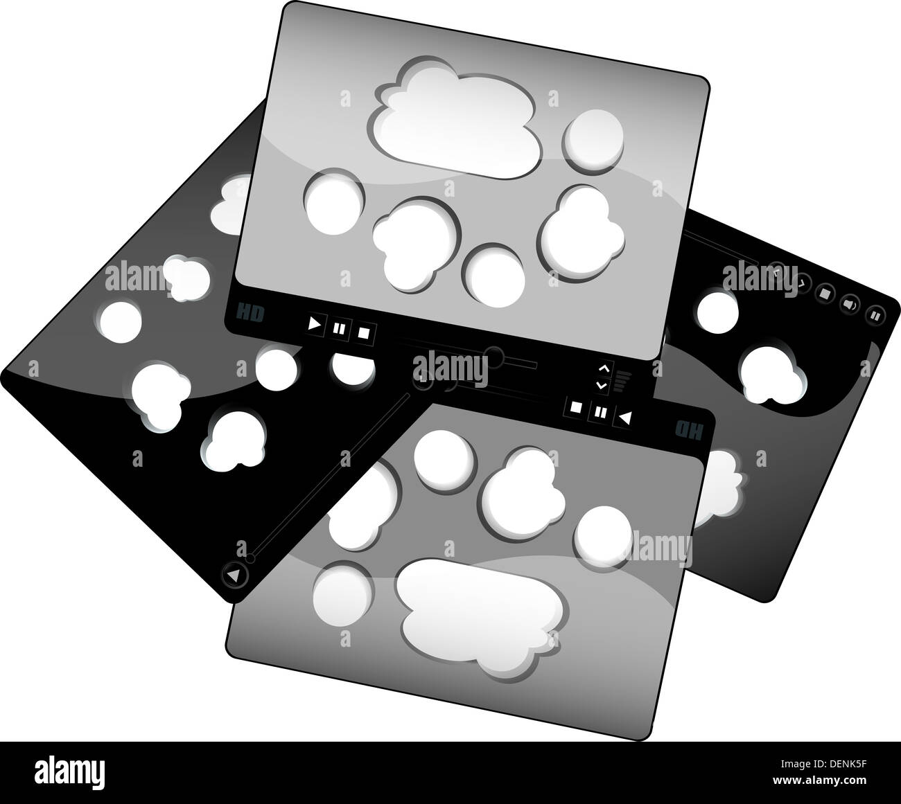 Botones negros Imágenes de stock en blanco y negro - Alamy