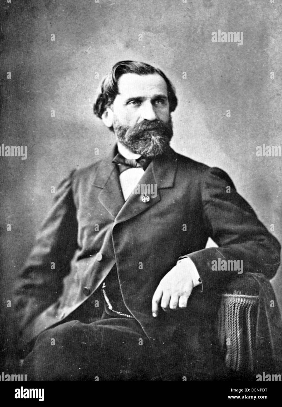 Giuseppe Verdi, el compositor italiano Foto de stock