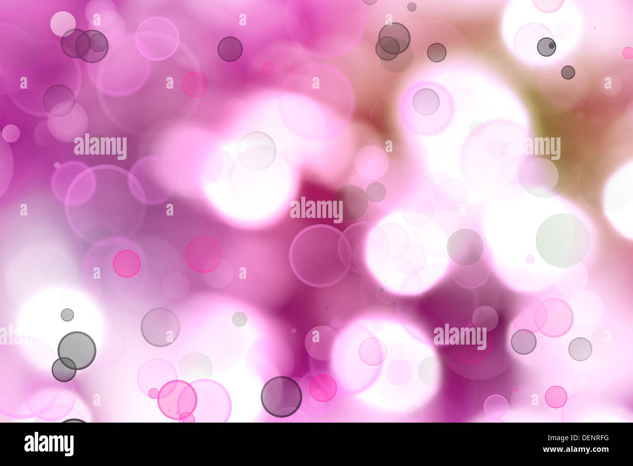 Círculos de luz brillante color rosa de fondo abstracto Foto de stock