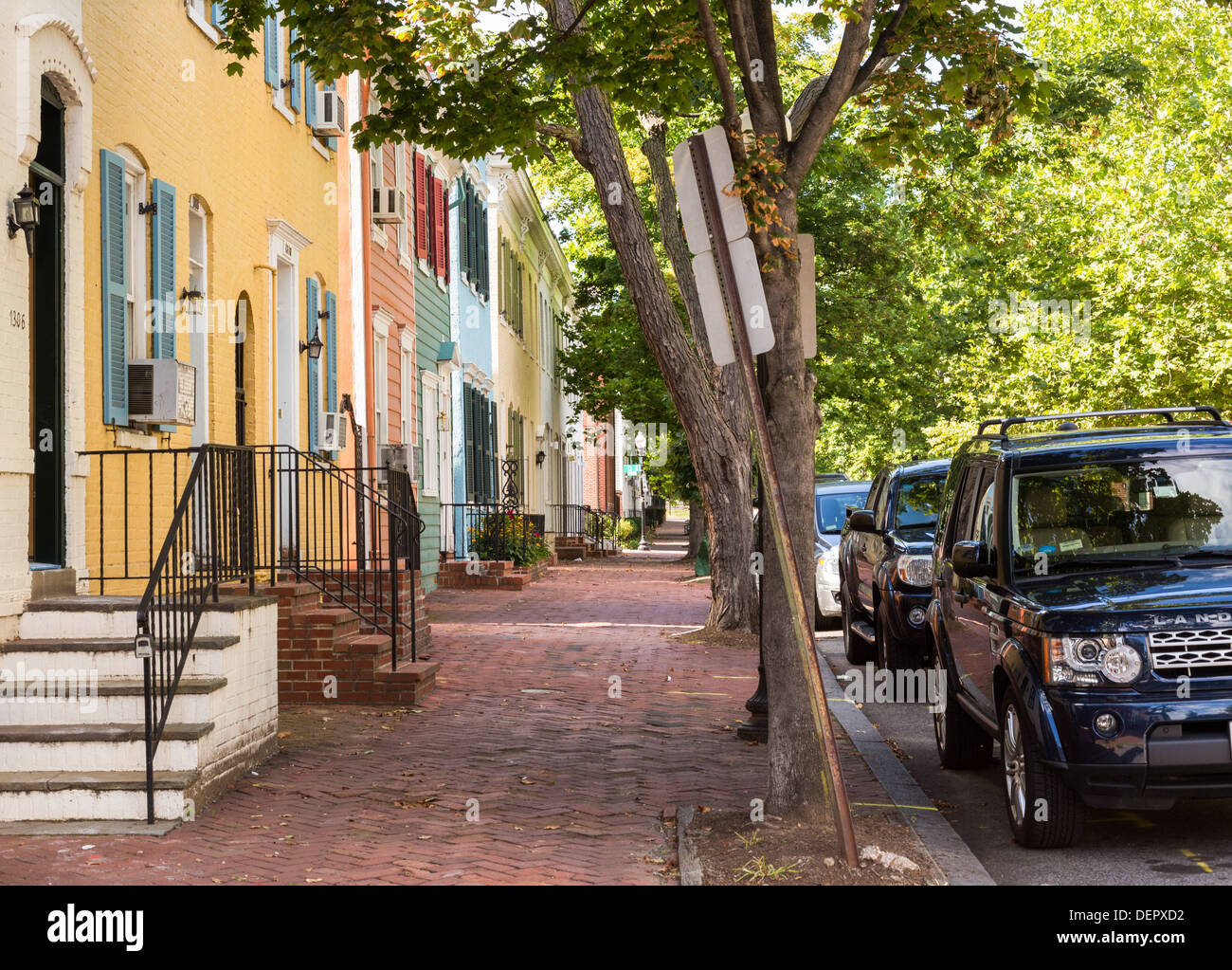 Georgetown, Washington DC, Street Scene Foto de stock