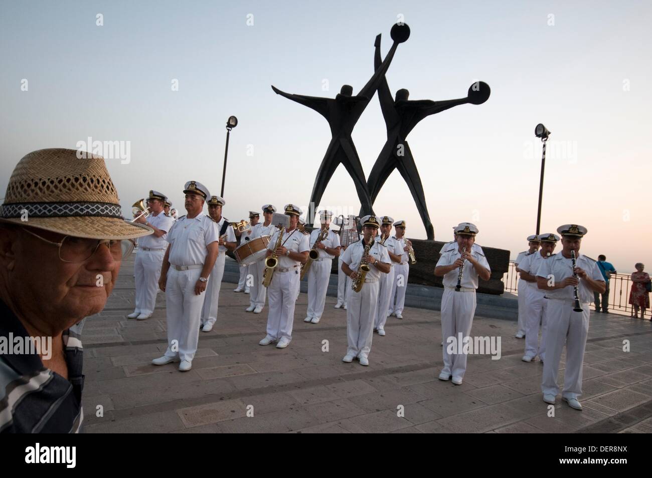 Italia, Apulia, Taranto, banda del ejército. Foto de stock