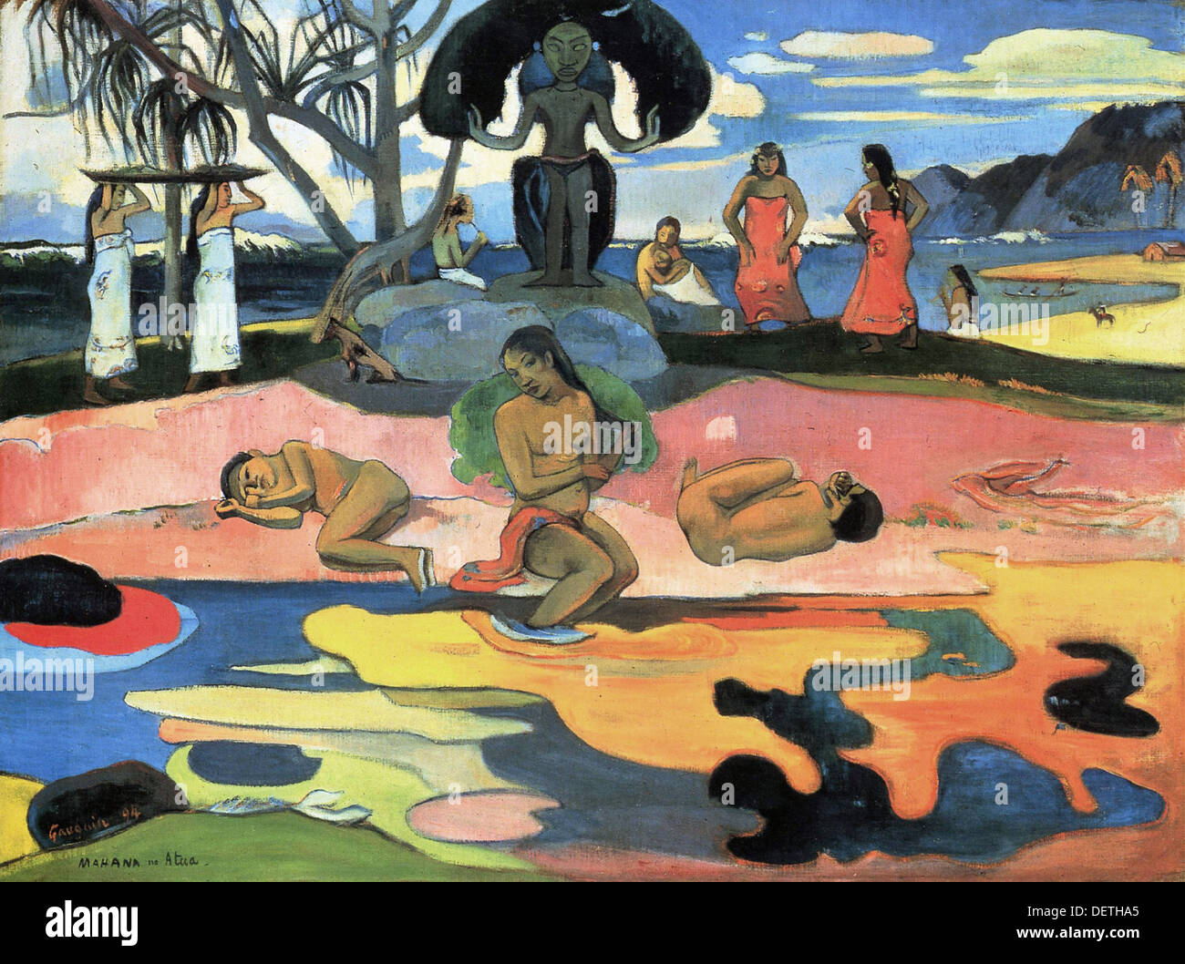 Paul Gauguin - Jour de Dieu - 1894 - El Instituto de Arte de ChicagoThe Art Institute of Chicago Foto de stock