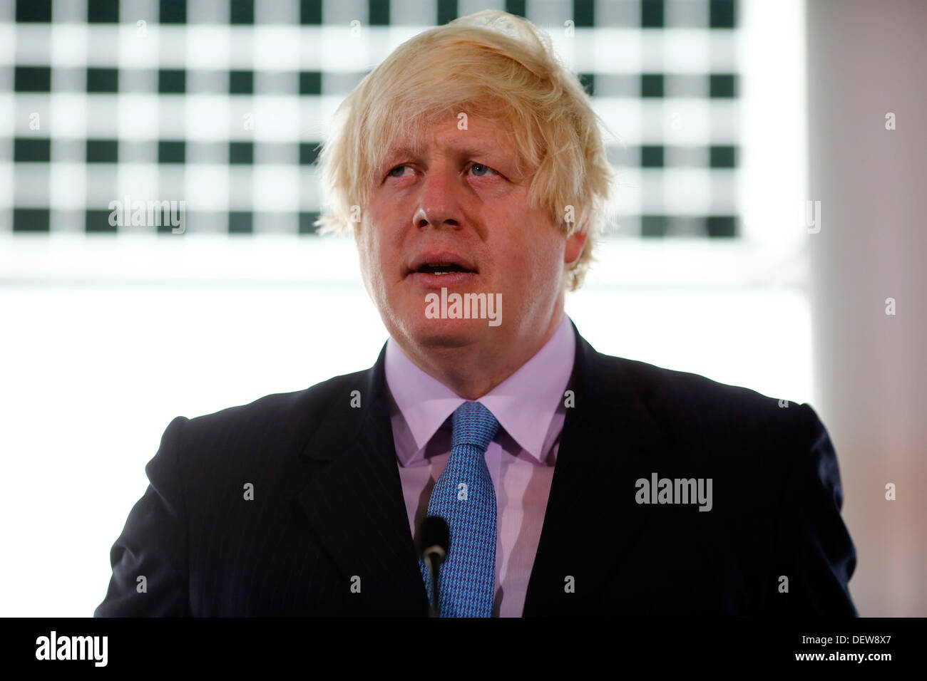 El Alcalde de Londres, Boris Johnson, el 24 de septiembre de 2013 Foto de stock