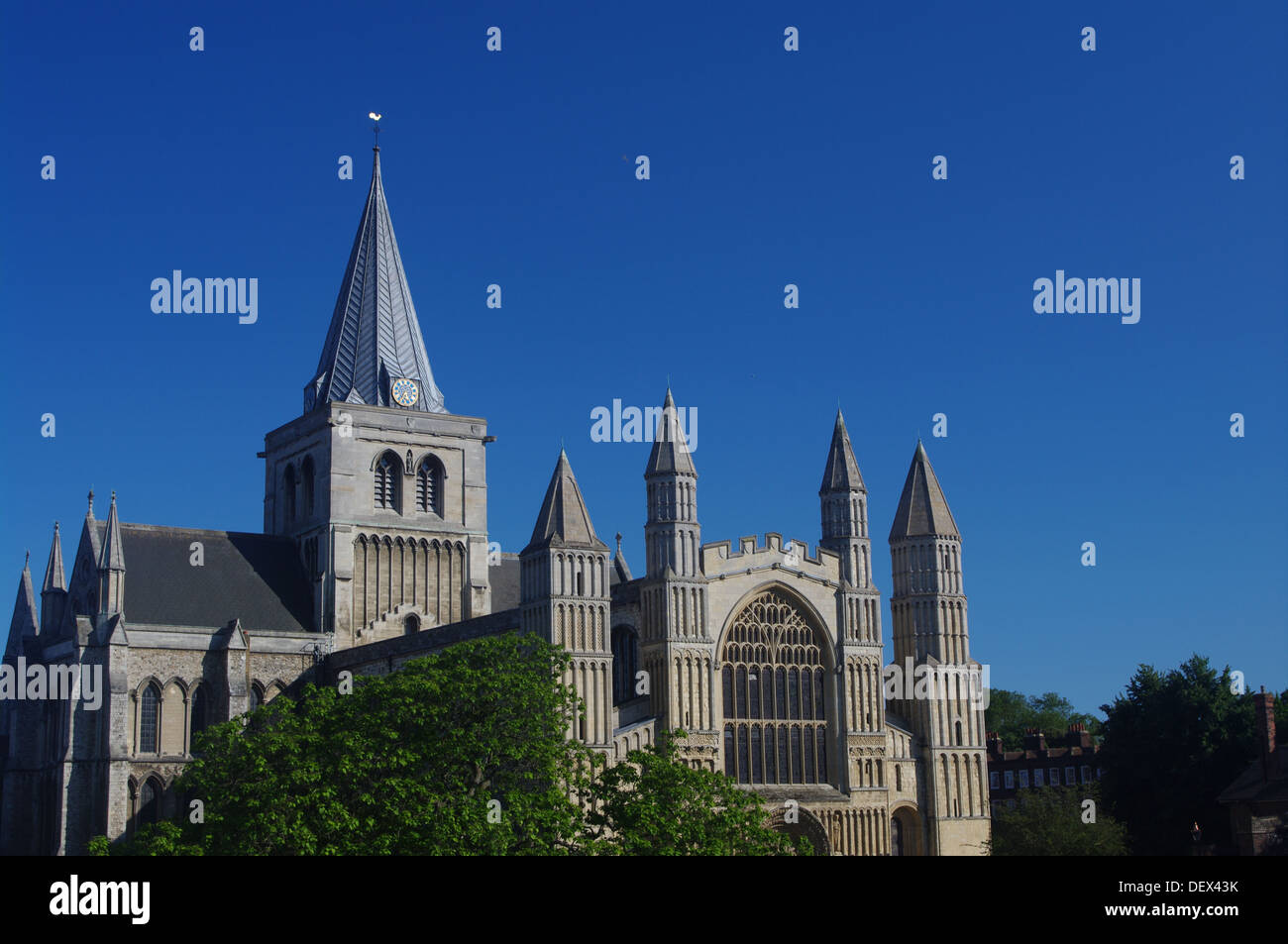 La Catedral de Rochester, Kent, Inglaterra Foto de stock