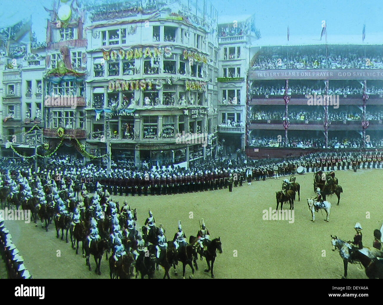 Londres la reina Victoria's Diamond Jubilee en 1897. Foto de stock