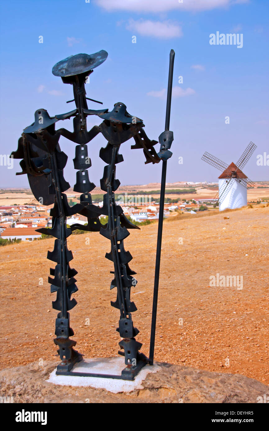 Estatua de don Quijote Foto de stock