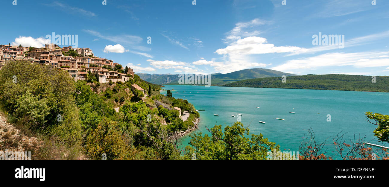St Croix Lago Les Gorges du Verdon Provence Francia Foto de stock