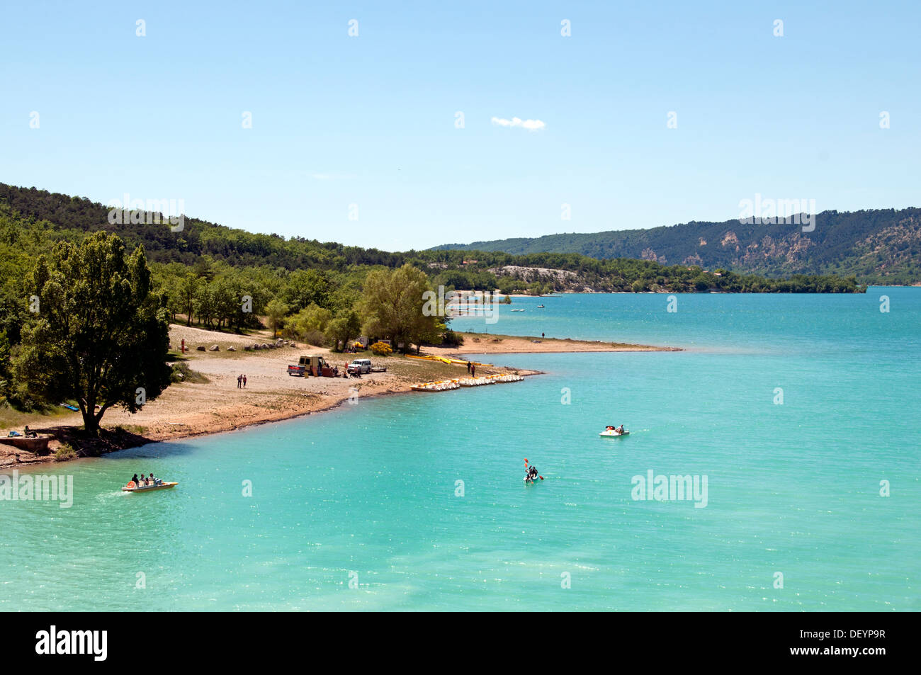 St Croix Lago Les Gorges du Verdon Provence Francia Foto de stock