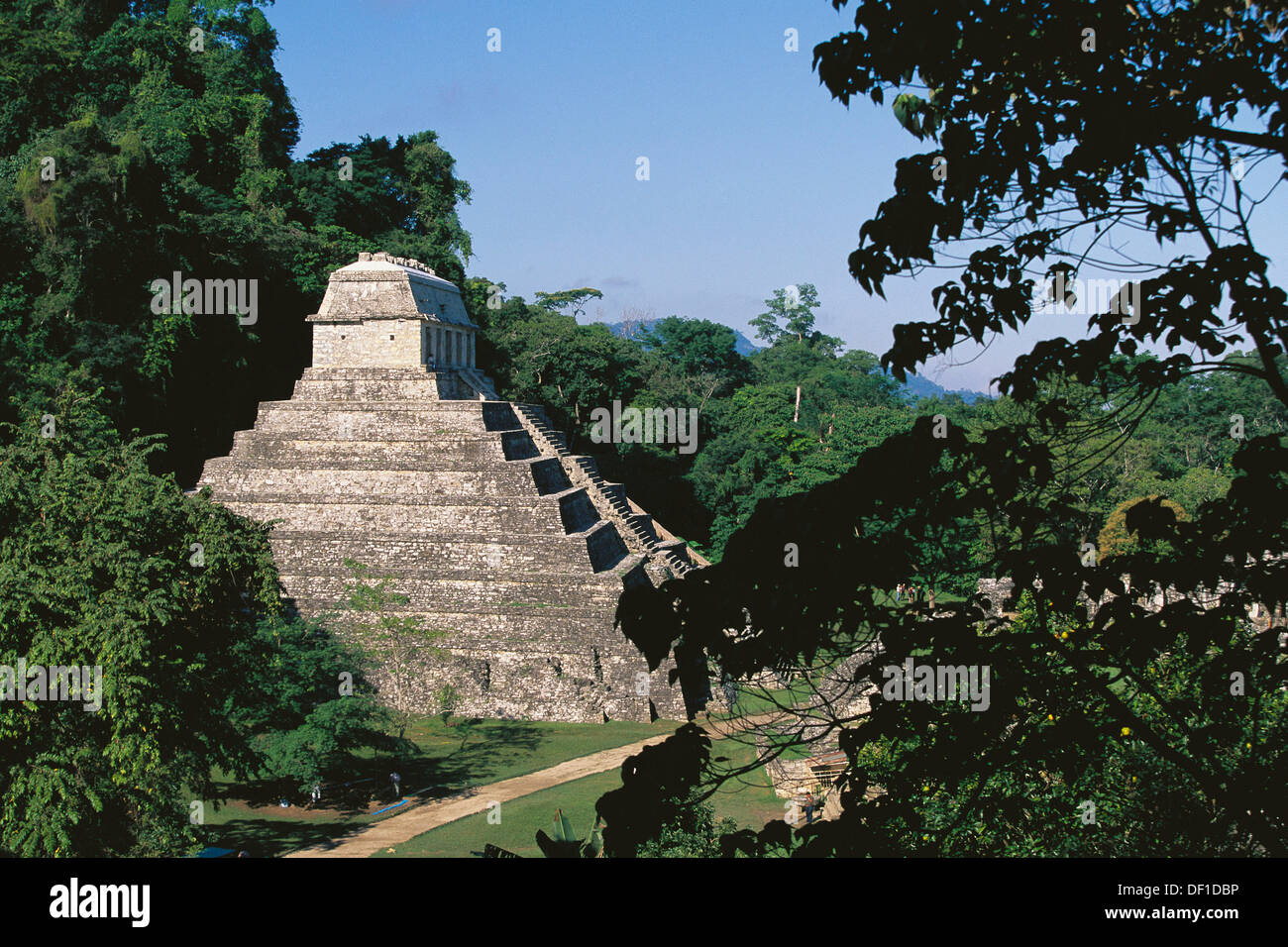Templo de las inscripciones, la tumba de Pakal. Palenque. México