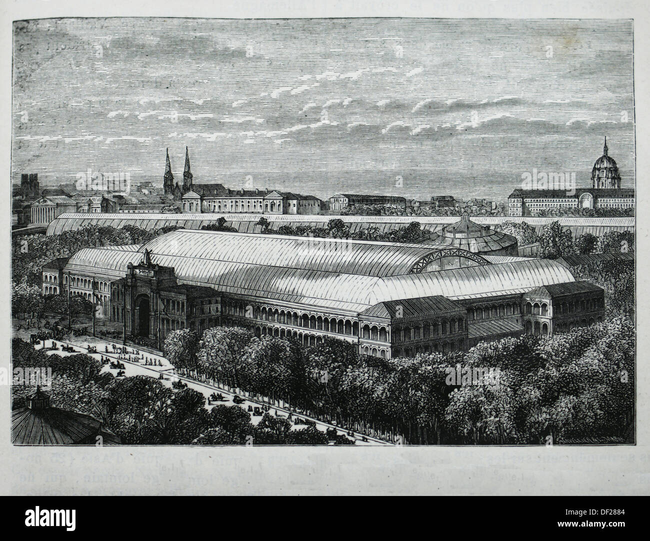 Francia, historia del siglo XIX, la Exhibición Mundial de 1855, en París, La Exposition Universelle de 1855 fue una Internacional Foto de stock