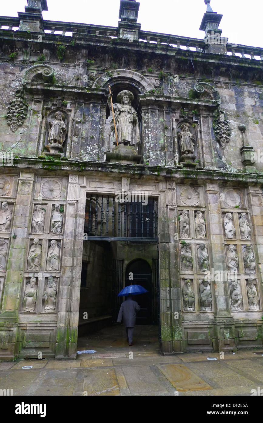 Puerta del Perdón, la Catedral de Santiago de Compostela, provincia de La  Coruña, Galicia, España Fotografía de stock - Alamy