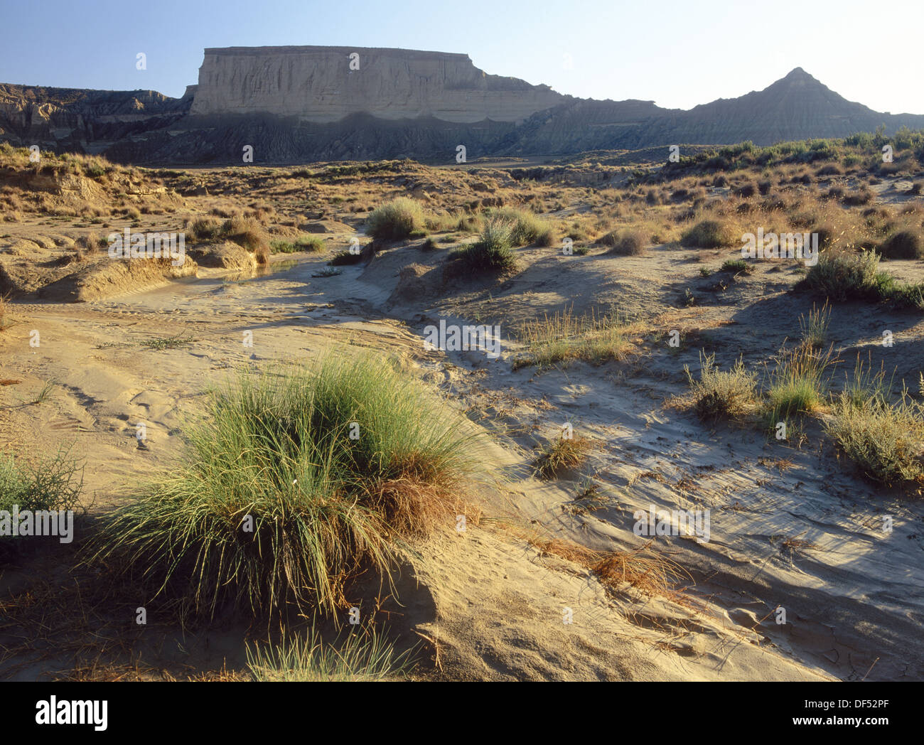 El Rallón. La Blanca. Las Bardenas Reales. Navarra. España. Foto de stock