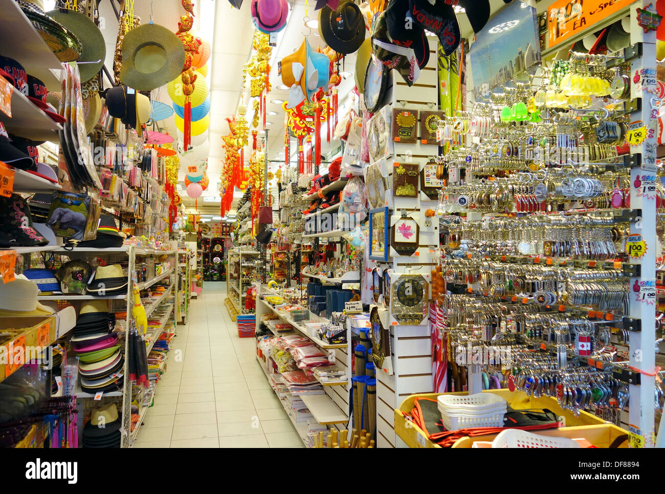 Tienda de regalos chino en Chinatown de Toronto, Canadá Fotografía de