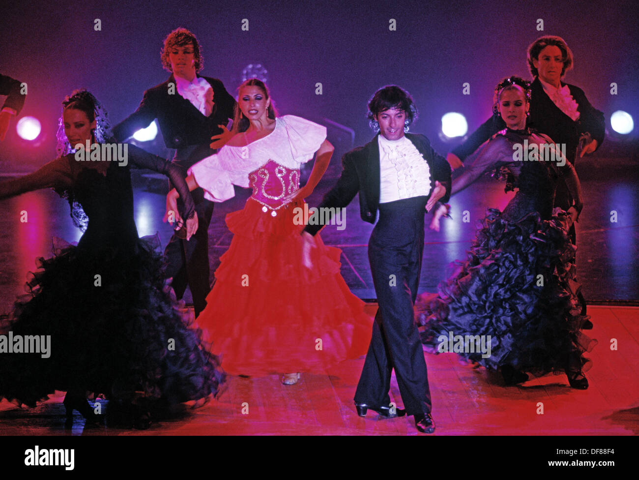 Espectáculo de Flamenco. Sala Fortuna en el Casino Del Hotel.  Torrequebrada. Benalmádena. Málaga. La Costa del Sol. Andalucia. España  Fotografía de stock - Alamy