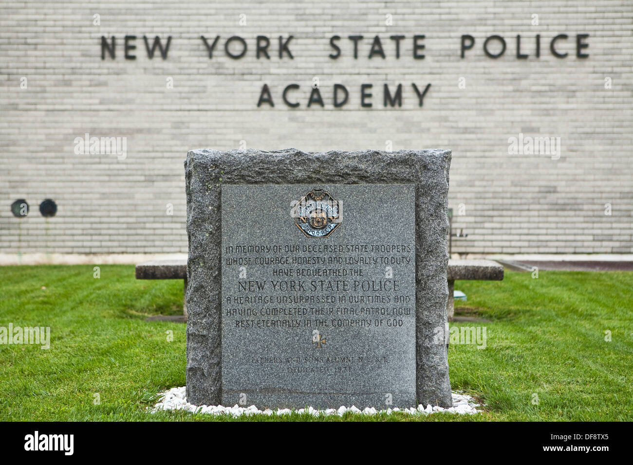 Academia de Policía del Estado de Nueva York está retratado en Albany Foto de stock