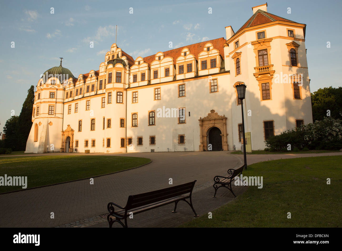 El palacio barroco en Celle, Alemania Foto de stock
