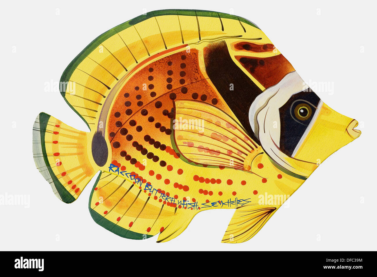Wooden fish painted by hand fotografías e imágenes de alta resolución -  Alamy