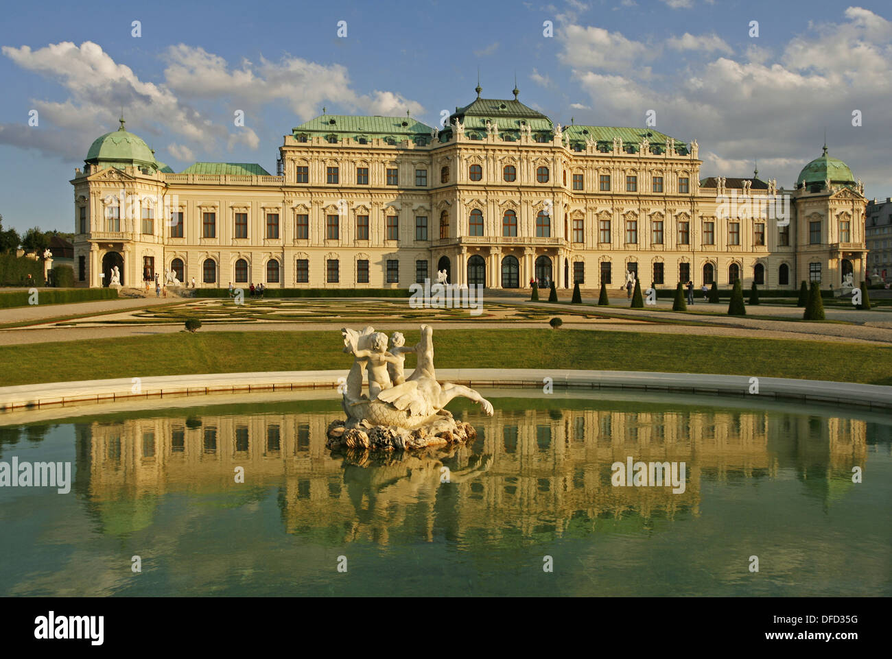 Oberes Belvedere, Viena, Austria Foto de stock