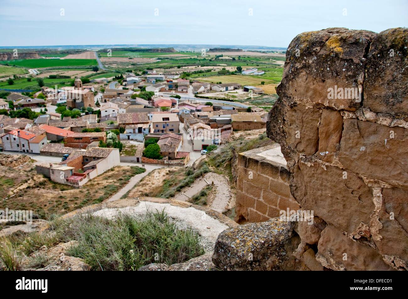 Ruinas, Alberuela de tubo, Monegros, provincia de Huesca, Aragón, España  Fotografía de stock - Alamy