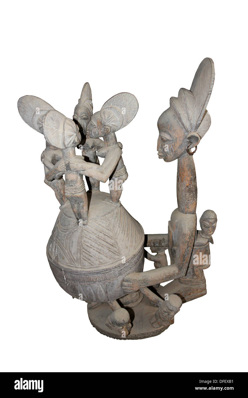 Olumeye Bowl, el pueblo yoruba, Nigeria Foto de stock