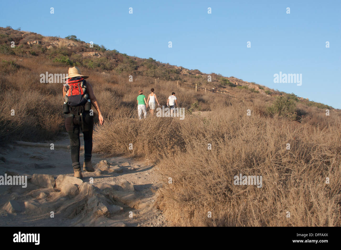 Mission Trails Regional Park, Cowles Mountain, San Diego, CA. Foto de stock