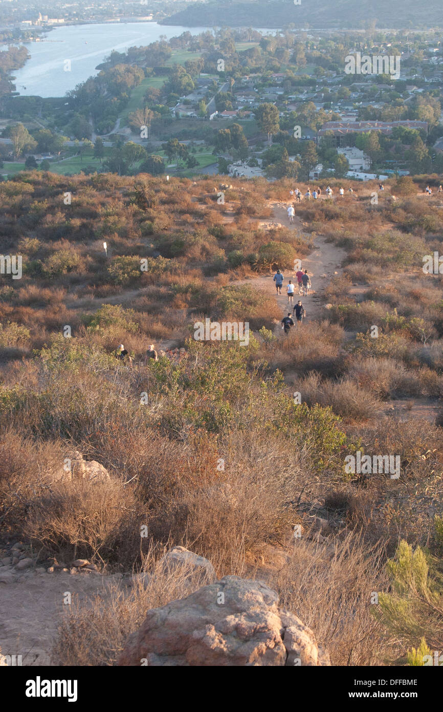 Mission Trails Regional Park, Cowles Mountain, San Diego, CA. Foto de stock