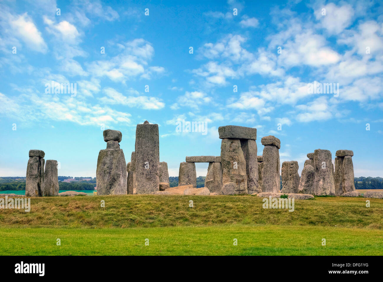 Stonehenge, Amesbury, Wiltshire, Inglaterra, Reino Unido Foto de stock