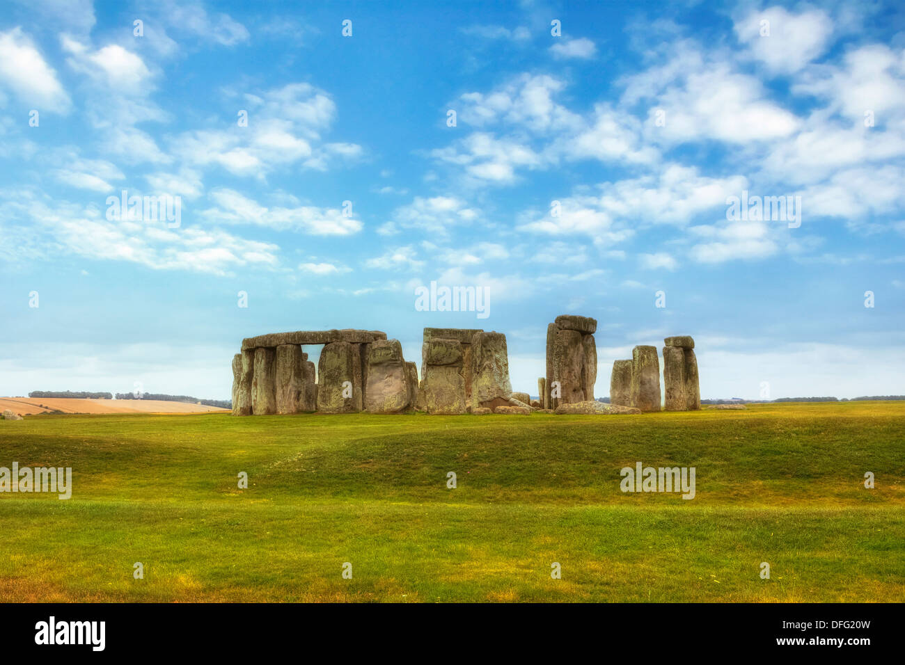 Stonehenge, Amesbury, Wiltshire, Inglaterra, Reino Unido Foto de stock