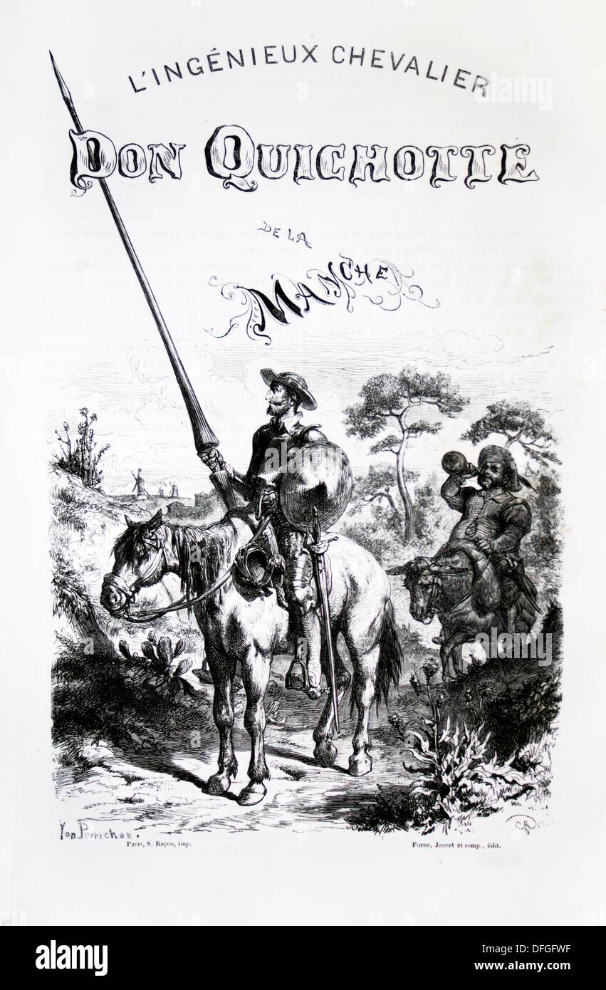 Ingenioso don quijote de la mancha fotografías e imágenes de alta