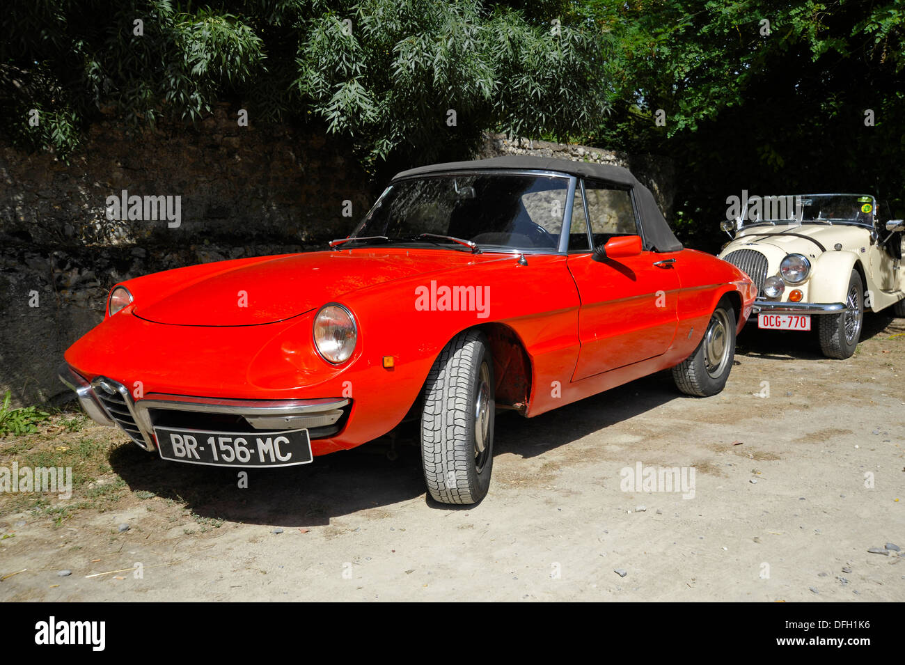 Alfa Romeo Spider bote de cola. Foto de stock