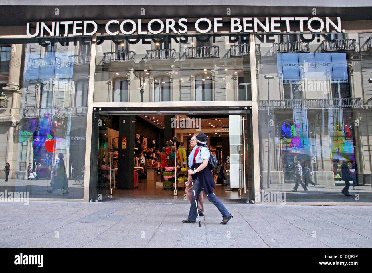 Colores unidos de Benetton, Portal de l'Àngel, Barcelona, Cataluña, España  Fotografía de stock - Alamy