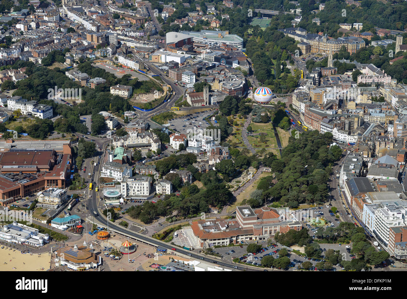Fotografía aérea de Bournemouth Foto de stock