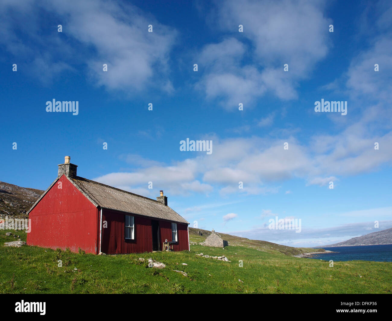 Casa Roja, Escarpa, Escocia Foto de stock