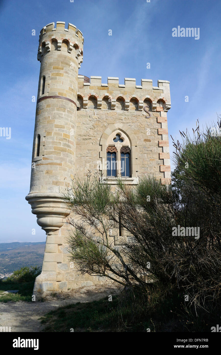 Tour Magdala Magdala torre, en Rennes le Chateau, Aude, Languedoc, Francia. 138798 Rennes Foto de stock